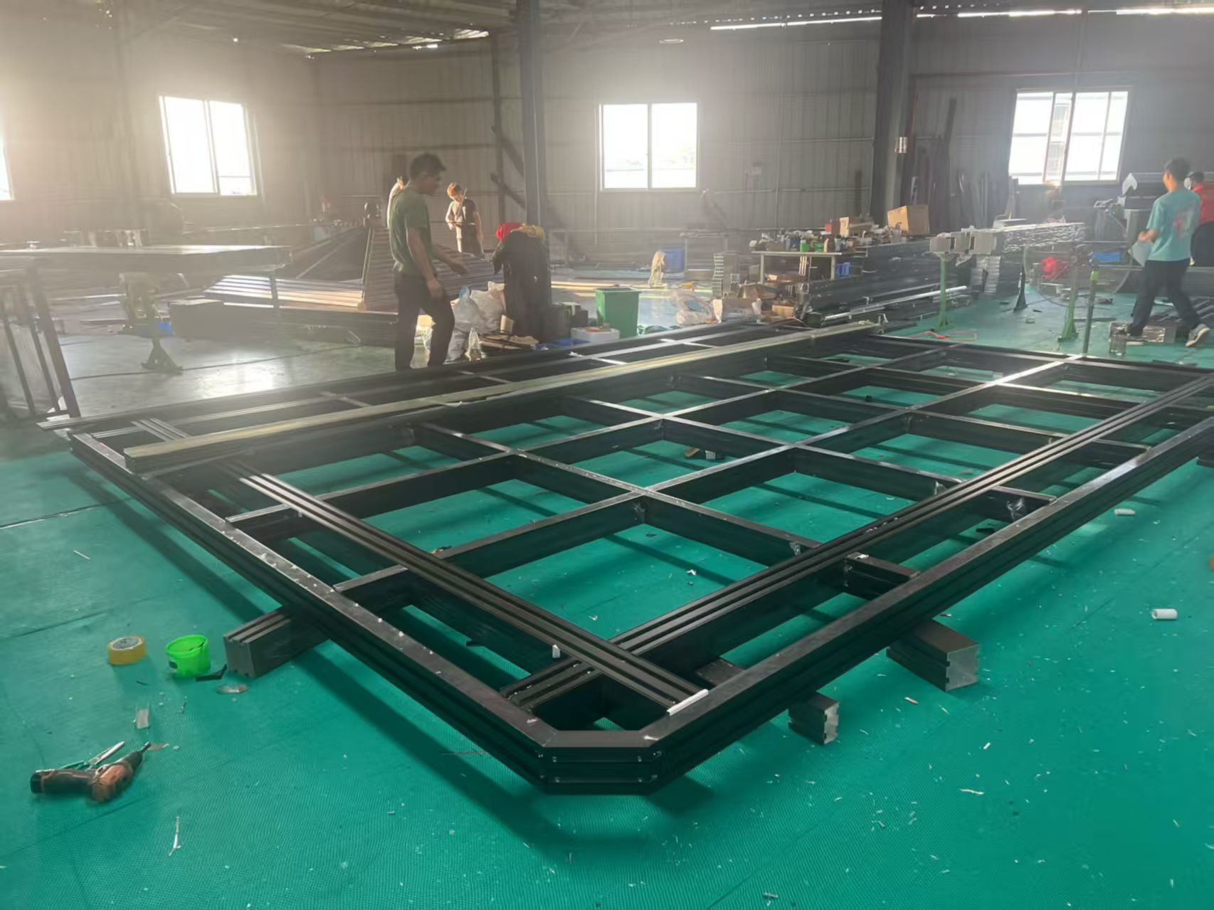 Aluminum Pergola Packaged and Ready for Shipment