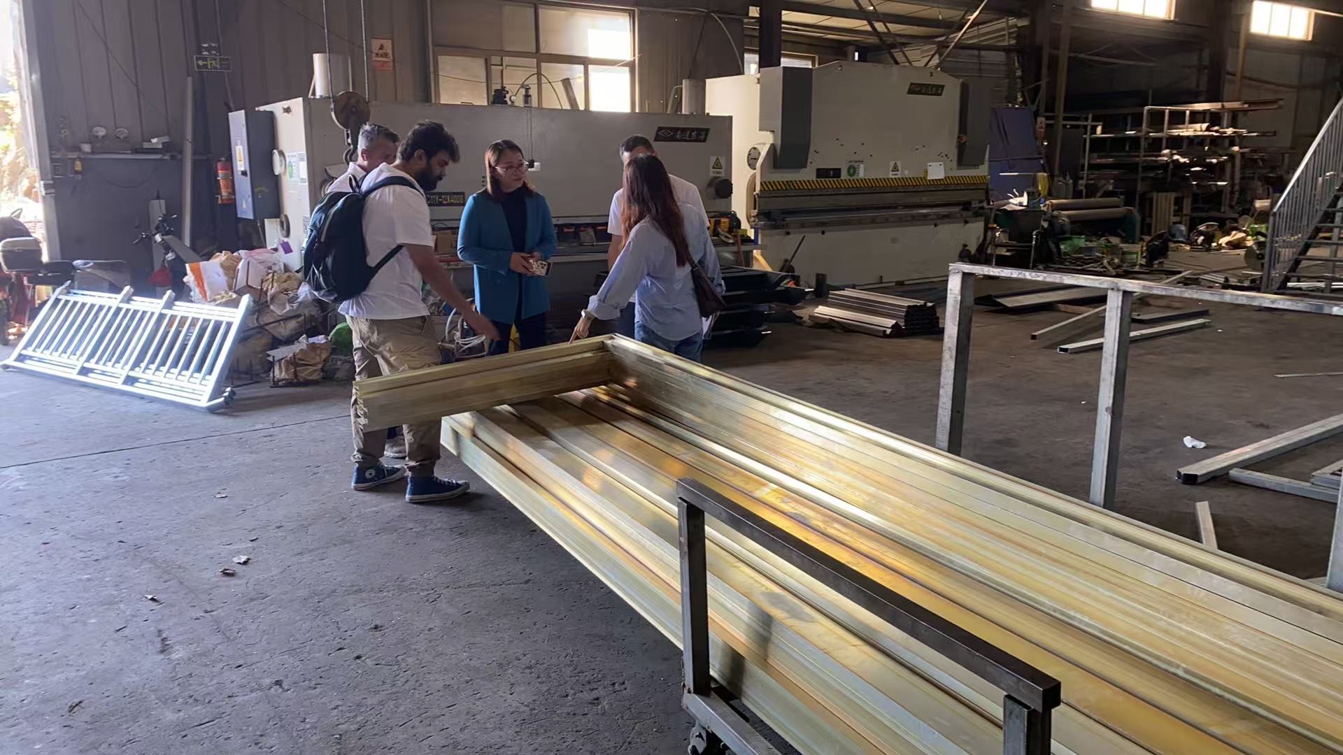 Dubai Client Inspects Stainless Steel Railing Solutions at Vionta Metal