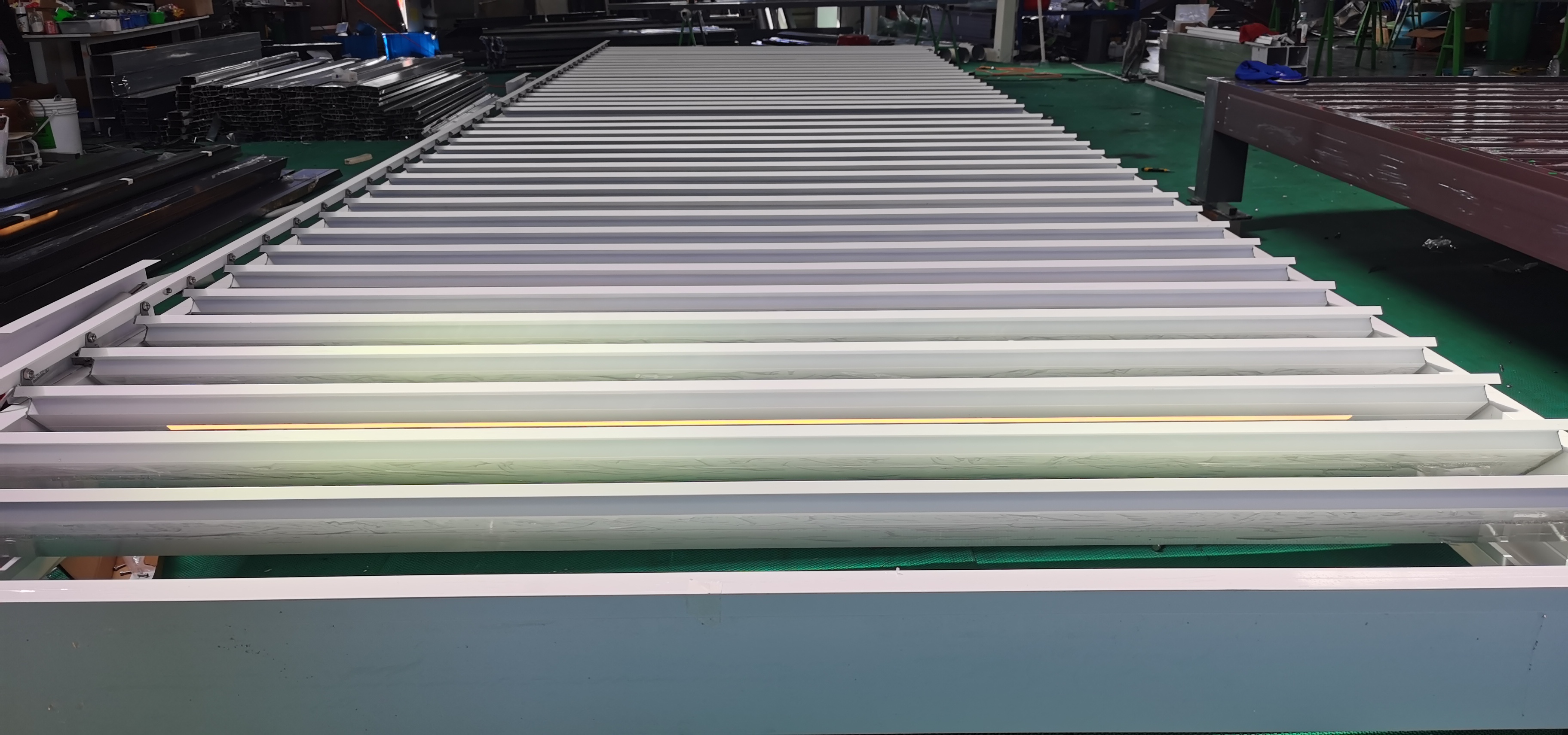 Custom-Made  Electric Aluminum Louvered Pergola Successfully Shipped To Spain