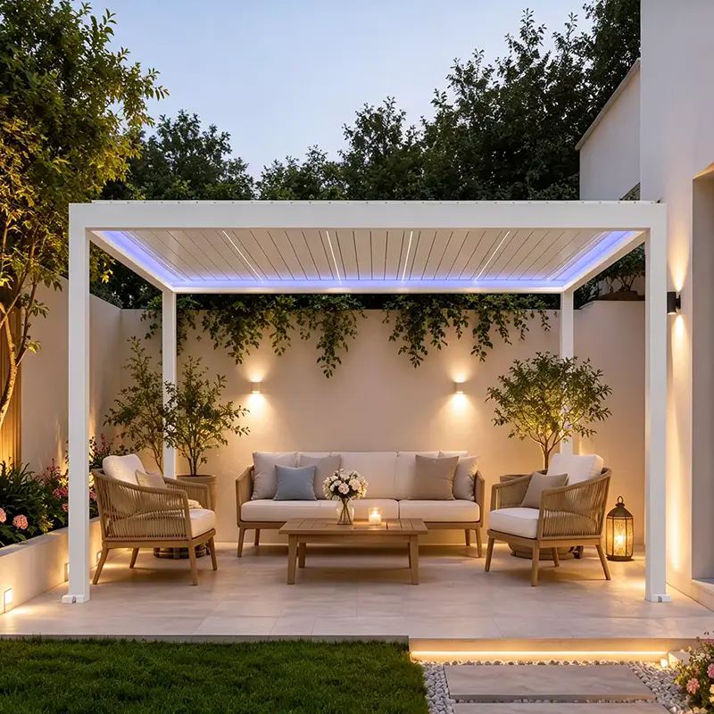 How Can a Motorized Retractable Louvered Pergola Transform Outdoor Living Spaces?