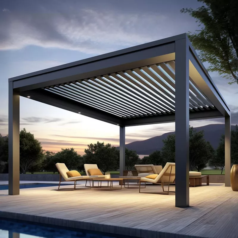 Adjustable Louvered Aluminum Pergola