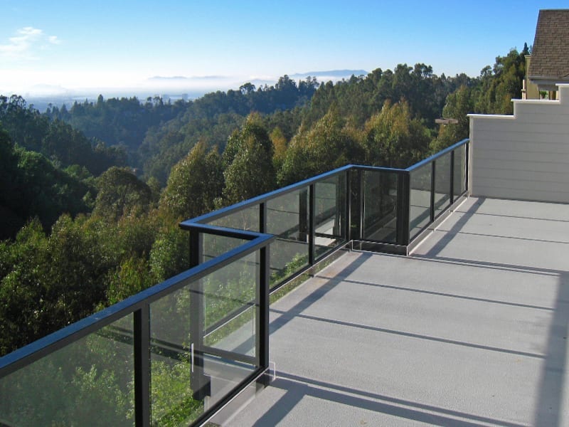 Full-Frame Aluminum Glass Railing