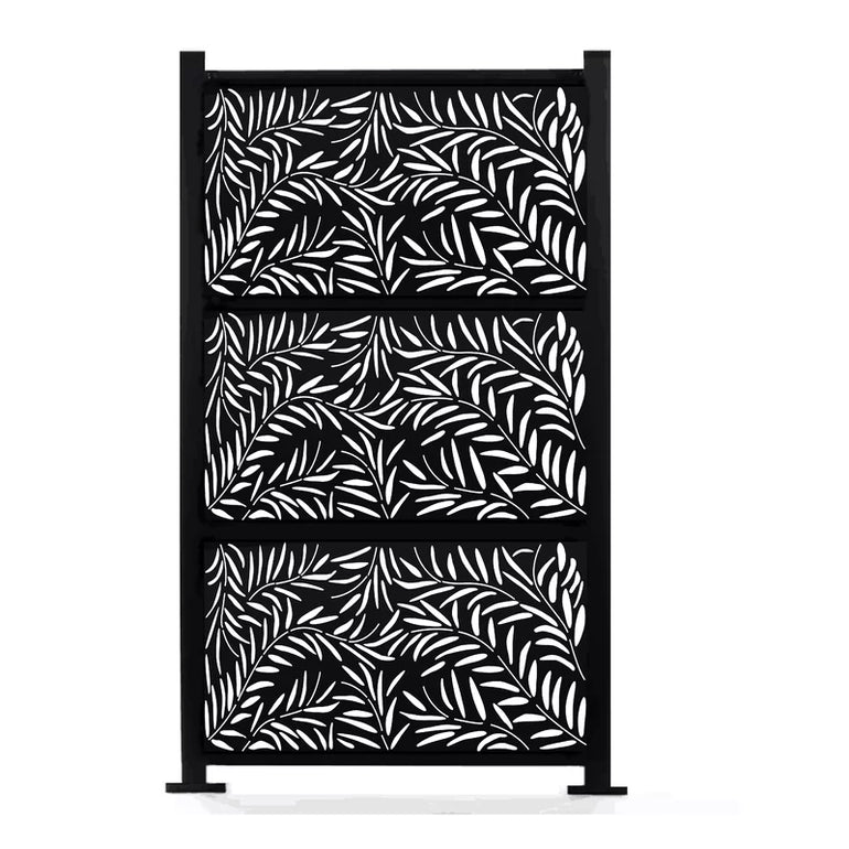 laser cut metal privacy screen fence