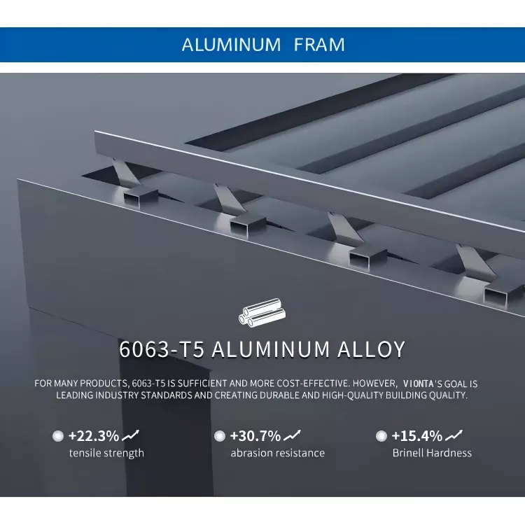 Snow Load Aluminum Pergola