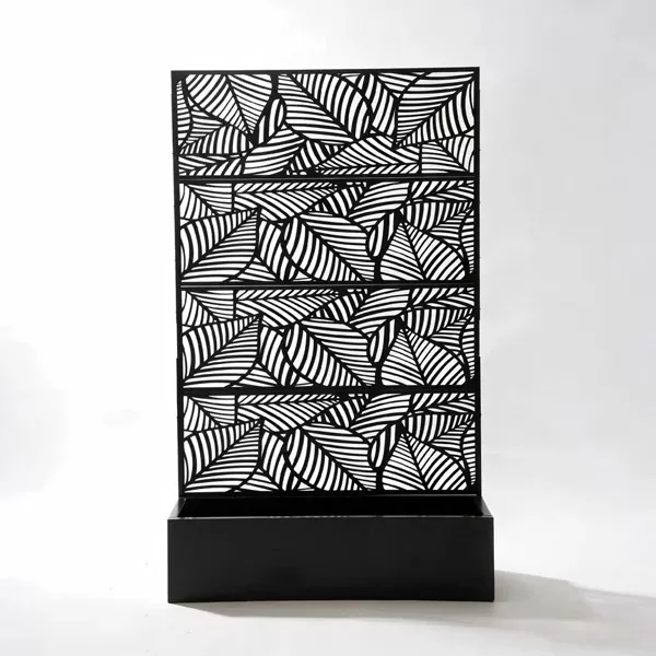 Metal Privacy Screen Planter